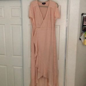 Lulu's Blush Pink Maxi Dress